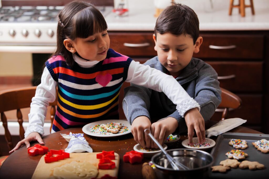 family christmas activities cookie baking